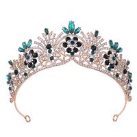 Bridal Tiaras, Zinc Alloy, with Crystal, fashion jewelry & for woman & with rhinestone Inner Approx 140mm 
