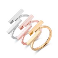 Stainless Steel Finger Ring, 316L Stainless Steel, Vacuum Ion Plating & for woman [