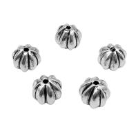 Zinc Alloy Spacer Beads, Pumpkin, antique silver color plated, vintage & DIY Approx [