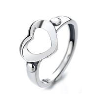 Sterling Silver Finger Ring, 925 Sterling Silver, Heart, Antique finish, fashion jewelry & for woman, 10mm 