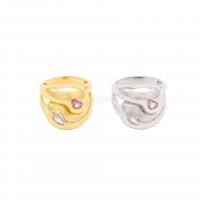 Латунное кольцо с стразами, Латунь, Мужская & разный размер для выбора & со стразами, Много цветов для выбора, продается PC