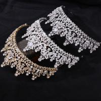 Bridal Tiaras, Zinc Alloy, with Crystal, micro pave cubic zirconia & for woman & with rhinestone Inner Approx 155mm 