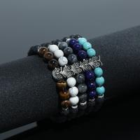 Gemstone Bracelets, with Brass, Owl, fashion jewelry & for woman Approx 7.09-7.48 Inch 