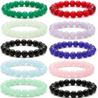 Joyas de perlas de vidrio de pulseras, hecho a mano, Joyería & unisexo, más colores para la opción, 10mm, longitud:aproximado 7.48 Inch, Vendido por Sarta[
