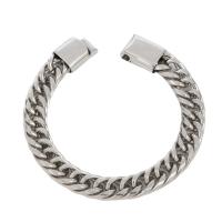Stainless Steel Chain Bracelets, 316L Stainless Steel, polished, fashion jewelry & for man, original color .5 cm [