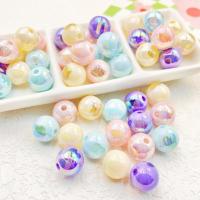 Perles acryliques plaquée, résine, Rond, DIY, plus de couleurs à choisir, 16mm Vendu par sac[