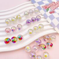Perles acryliques plaquée, Acrylique, Rond, DIY, plus de couleurs à choisir, 14mm Vendu par sac