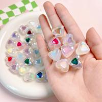 Harz Perlen Schmuck, Herz, DIY & Emaille, keine, 17x15mm, Bohrung:ca. 3mm, 10PCs/Tasche, verkauft von Tasche