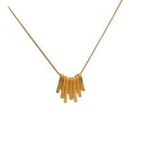 Titan Schmuck Halskette, Titanstahl, mit Verlängerungskettchen von 2inch, vergoldet, Schlangekette & für Frau, Länge:ca. 15.7 ZollInch, verkauft von PC[