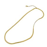 Titanium Steel Jewelry Necklace, Vacuum Ion Plating, fashion jewelry & snake chain & for woman Approx 17.7 Inch [
