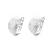 Sterling Silver Drop Earring, 925 Sterling Silver, bright silver color plated, fashion jewelry & for woman, 11mm [