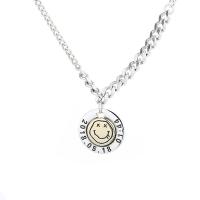 Sterling Silver Jewelry Necklace, 925 Sterling Silver, with 1.97inch extender chain, Antique finish, fashion jewelry & for woman, 17mm Approx 15.75 Inch 