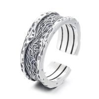 Sterling Silver Finger Ring, 925 Sterling Silver, Antique finish, fashion jewelry & Unisex, 8mm 