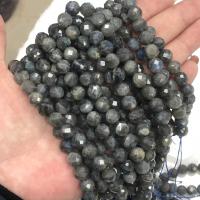 Labradorit Perlen, Modeschmuck & DIY, grau, 8mm, Länge:ca. 38 cm, verkauft von Strang