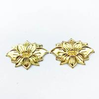Hair Barrette Finding, Iron, Lotus, gold color plated, DIY & for woman [