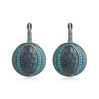 Zinc Alloy Drop Earring, fashion jewelry & for woman, blue 