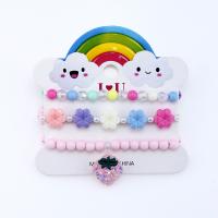 Смола браслеты, канифоль, три части & для детей, разноцветный, внутренний диаметр:Приблизительно 45mm, продается указан