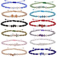 Crystal Bracelets, with Knot Cord & Gemstone & Plastic Pearl, handmade, Bohemian style & adjustable & for woman Approx 12-24 cm 