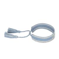 Friendship Bracelets, Polyester, fashion jewelry & with rhinestone 20mm Approx 15 cm 