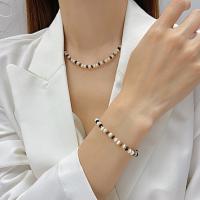 Fashion Stainless Steel Jewelry Sets, 304 Stainless Steel, with Jade & Tiger Eye & Black Agate, with 6,4cm extender chain, handmade, fashion jewelry & for woman Approx 42 cm, Approx 16 cm [