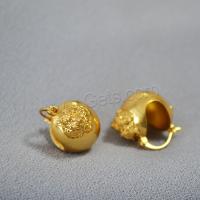 Brass Drop Earring, Tiger, gold color plated, fashion jewelry & for woman, 18mm [