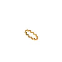 Anillo de dedo de acero Titanium de, Partículas de acero, chapado en oro real, diverso tamaño para la opción & para mujer, tamaño:6-9, Vendido por UD[
