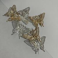 Mobile Phone DIY Decoration, Zinc Alloy, Butterfly, plated, hollow 