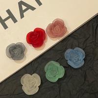 Abalorios de Aleación de Zinc en Forma Flor, resina, enviado al azar & Bricolaje, color mixto, 14x14mm, Vendido por UD[