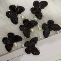 Mobile Phone DIY Decoration, Resin, Butterfly, Jet [