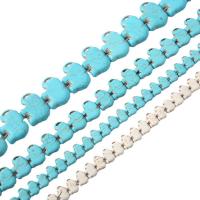 Synthetische Türkis Perlen, DIY & verschiedene Größen vorhanden, keine, Länge:40 cm, verkauft von Strang[
