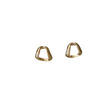 Brass Stud Earring, 925 sterling silver post pin, plated, fashion jewelry & for woman [