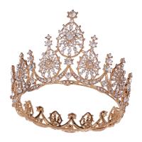 Bridal Tiaras, Zinc Alloy, with Crystal, fashion jewelry & for woman & with rhinestone Inner Approx 115mm 