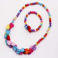 Jewelry Gift Sets, Plastic, Flower, for children, multi-colored 