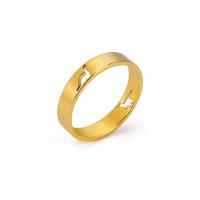 Stainless Steel Finger Ring, 304 Stainless Steel, 18K gold plated, fashion jewelry & Unisex & hollow [