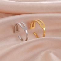 Stainless Steel Finger Ring, 304 Stainless Steel, Vacuum Ion Plating, fashion jewelry & Unisex & hollow [