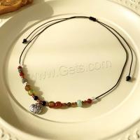 Gemstone Necklaces, Zinc Alloy, with Natural Stone, fashion jewelry & for woman Approx 57.5 cm 
