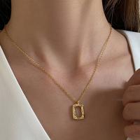 Zinc Alloy Necklace, fashion jewelry & for woman, golden Approx 45 cm 