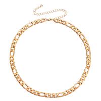 Zinc Alloy Necklace, gold color plated, fashion jewelry & for woman Approx 45 cm 