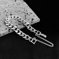 Bracelets En alliage de zinc, bijoux de mode & unisexe, argent Environ 7 pouce, Vendu par PC[