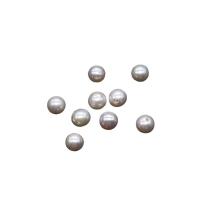 Natural Freshwater Pearl Loose Beads, Slightly Round, fashion jewelry & DIY white 