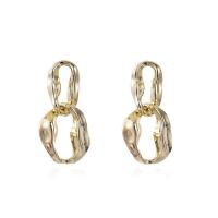 Brass Drop Earring, gold color plated, for woman & hollow 