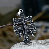 Нержавеющая сталь крест подвески, Нержавеющая сталь 304, Kресты, полированный, Винтаж & DIY продается PC[