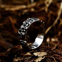 Титан Сталь палец кольцо, титан, Череп, Винтаж & разный размер для выбора & Мужский, оригинальный цвет, размер:7-13, продается PC[