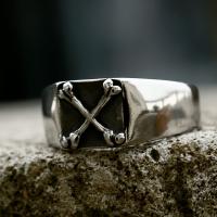Titanium Steel Finger Ring, polished, vintage & for man, original color, US Ring 