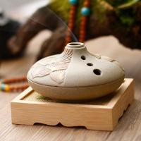 Porcelain Incense Burner, half handmade, for home and office & durable 