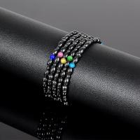 Fashion Jewelry Anklet, Magnetic Hematite, with Cats Eye, Unisex Approx 9.84 Inch 