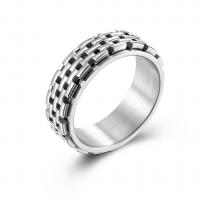 Stainless Steel Finger Ring, 316L Stainless Steel, 18K gold plated, fashion jewelry & for woman [