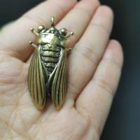 Animal Brass Pendants, Cicada, vintage & DIY, original color [