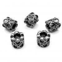 Stainless Steel Large Hole Beads, 304 Stainless Steel, polished, vintage & DIY & blacken, original color [