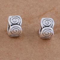 Zinc Alloy Large Hole Beads, antique silver color plated, vintage & DIY Approx [
